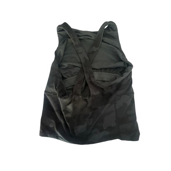 Lululemon Key to Balance Yoga Tank Top Diamond Dye Graphite Size 8 - Picture 4 of 4